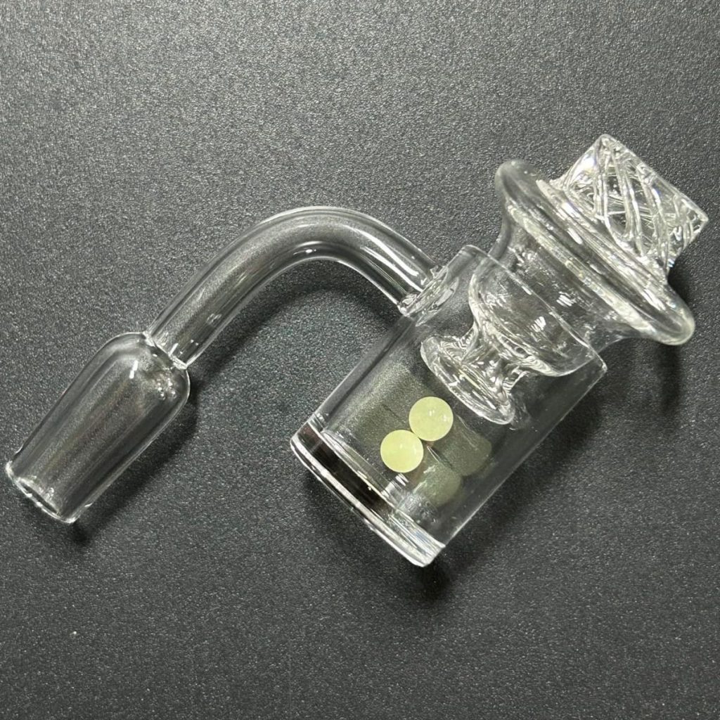 Glass Terp Slurper Banger with Carb Cap Glass Terp Slurper Banger with Carb Cap