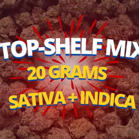 20 grams mix of strains sativa indica