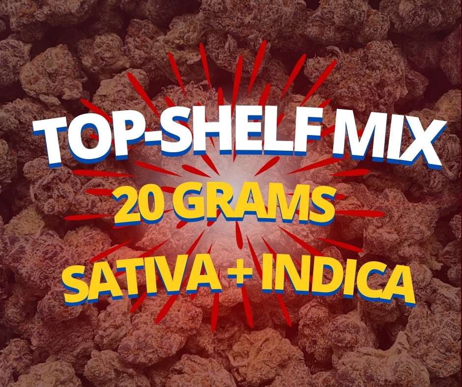 20 grams mix of strains sativa indica