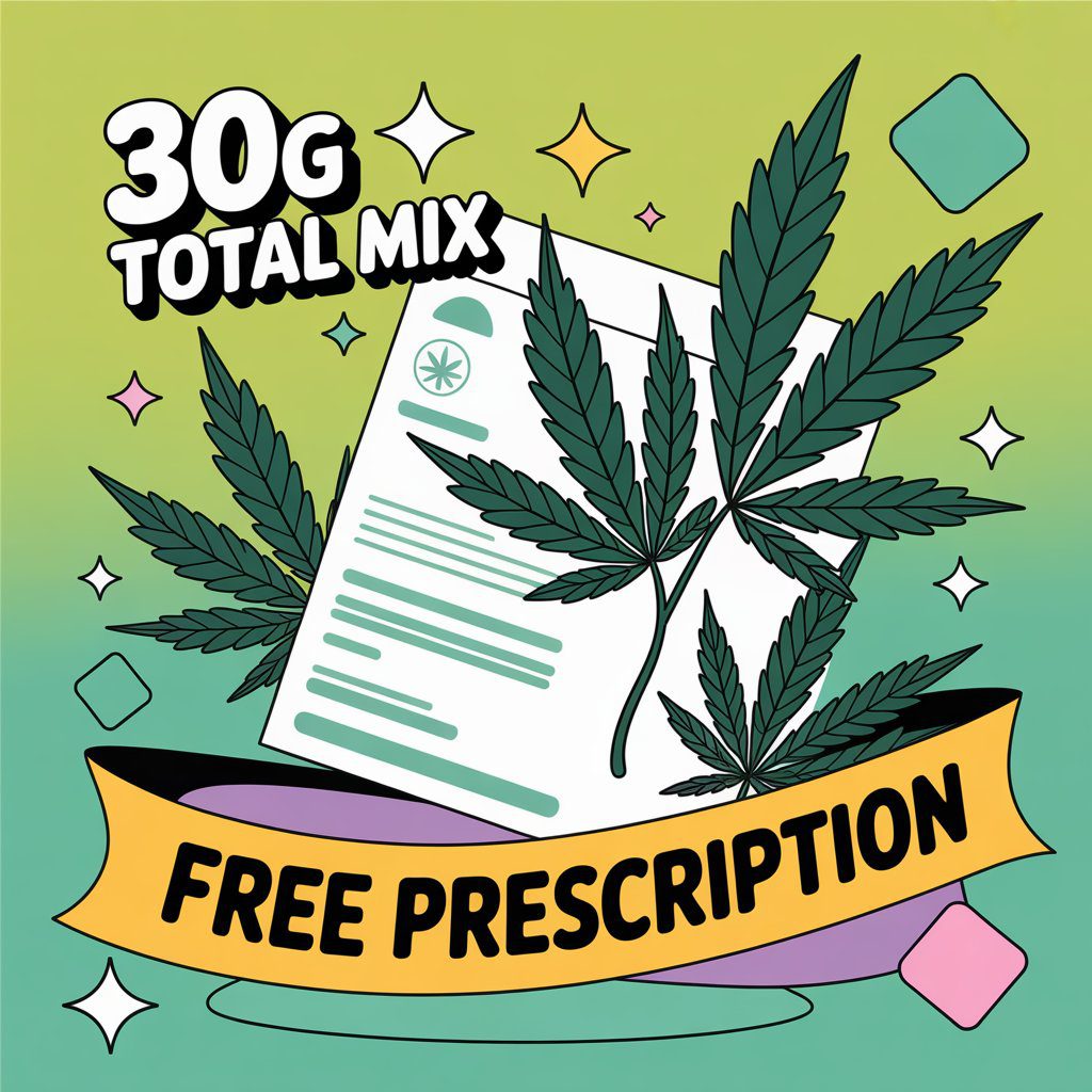 Mix of cannabis strains + free prescription in phuket