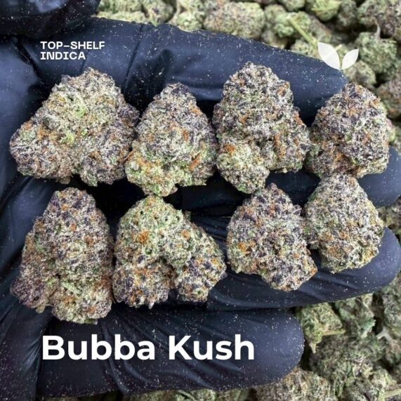 Bubba Kush indica strain cannabis delivery
